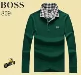 laine et soie pulls hugo boss longue manche collier fleurs green